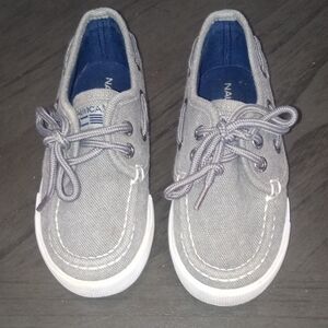 Nautica Kids Gray Canvas Sneakers